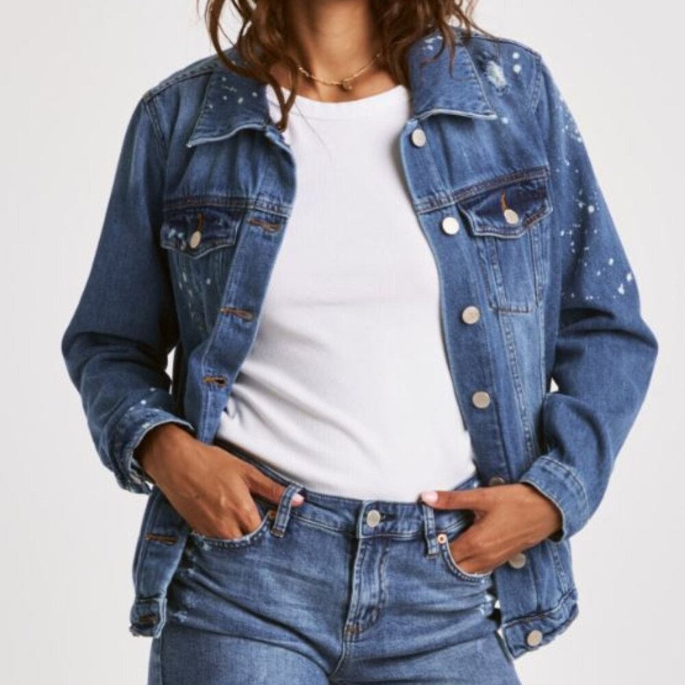 Dear John Denim Star Valley Elsie Destructed Jacket